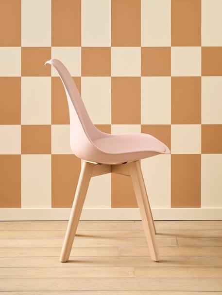 Chaise enfant primaire Scandinave blanc+rose+vert 9 - vertbaudet enfant 