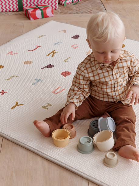 Tour à empiler en plastique multicolore 2 - vertbaudet enfant 