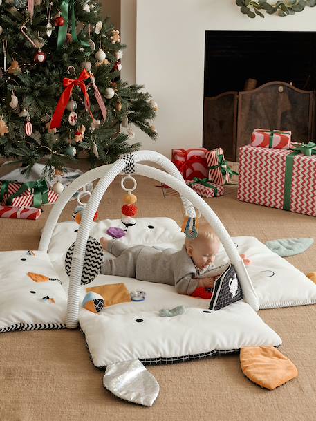Tapis d'éveil moelleux et évolutif ÉVEIL & SENSORIEL multicolore 1 - vertbaudet enfant 