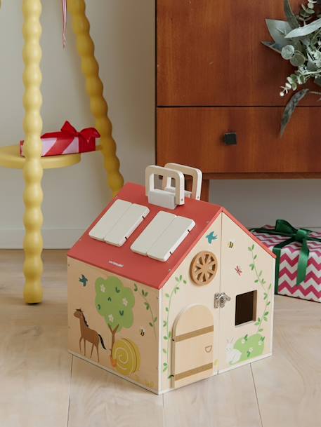 Ferme avec accessoires en bois FSC® rouge 2 - vertbaudet enfant 