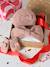 Coffret noël bébé bonnet snood moufles rose poudré 1 - vertbaudet enfant 