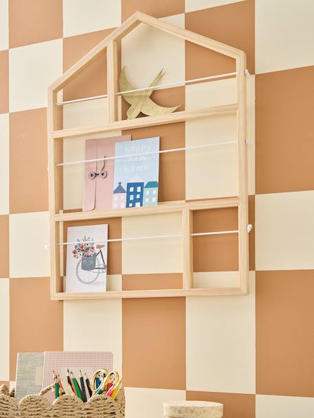 Pêle-mêle maison en bois beige 1 - vertbaudet enfant 