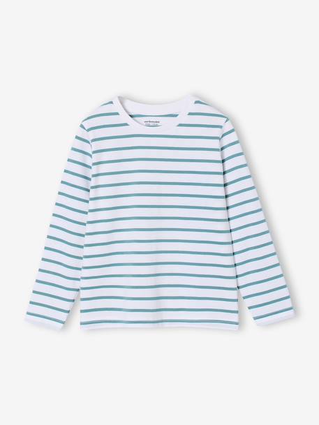 Lot de 3 t-shirts garçon blanc+caramel 3 - vertbaudet enfant 