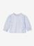 Blouse bébé broderie anglaise à volants blanc+bleu ciel+rose bonbon 11 - vertbaudet enfant 