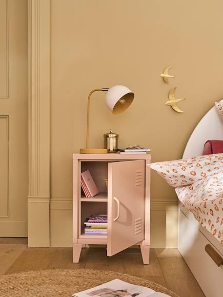 Table de chevet 1 porte en métal rose+vert 2 - vertbaudet enfant 