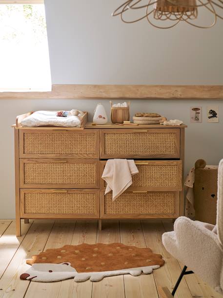 Commode double cannage ELLA avec 6 tiroirs, profondeur 42cm bois 1 - vertbaudet enfant 