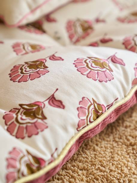 Matelas de sol bi-matière fleurs/velours Arizona rose 2 - vertbaudet enfant 