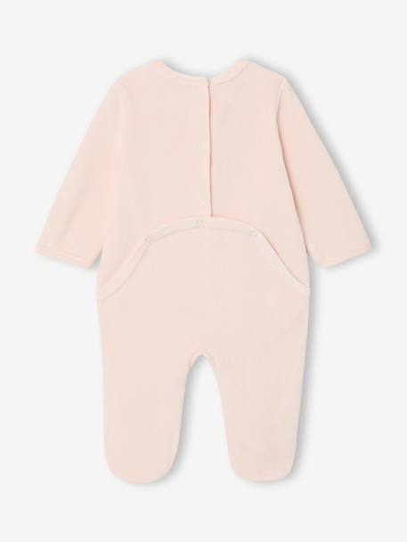 Lot 2 pyjamas bébé fille velours rose 5 - vertbaudet enfant 