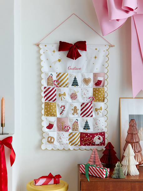 Calendrier de l'avent en tissu FESTON beige doré 1 - vertbaudet enfant 