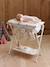 Table à langer 2 en 1 pour poupon en métal RETRO FLOWER écru 1 - vertbaudet enfant 