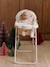 Chaise haute pour poupon RETRO FLOWER écru 1 - vertbaudet enfant 