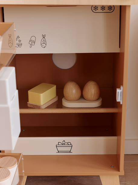 Réfrigérateur en bois FSC® caramel 3 - vertbaudet enfant 