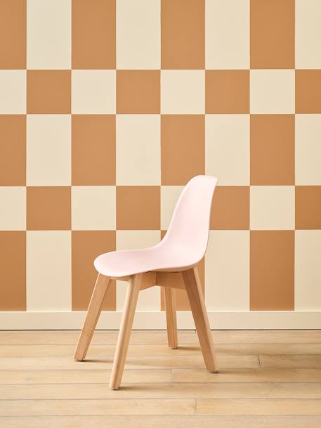 Chaise maternelle design scandinave blanc+rose 7 - vertbaudet enfant 