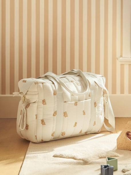 Sac à langer COLINA gaze de coton Nuages+Teddy 10 - vertbaudet enfant 