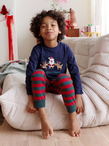 Ensemble pyjama et sweat à capuche Garçon vert 2 - vertbaudet enfant 