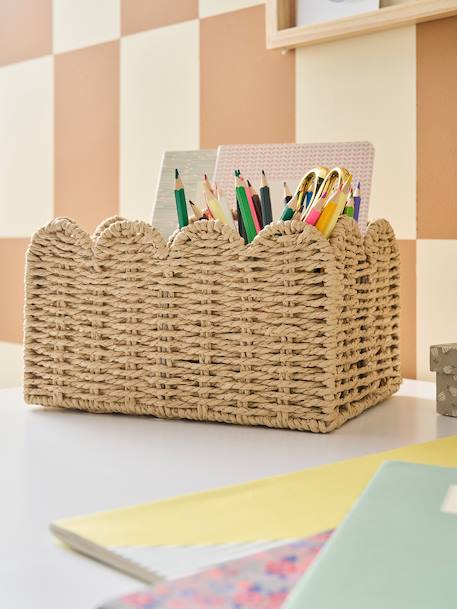 Pot à crayons feston beige 1 - vertbaudet enfant 