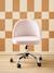 Chaise de bureau à roulettes enfant en velours bleu+rose poudré 10 - vertbaudet enfant 