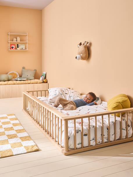 Lit enfant évolutif en bois massif Mikado bois 2 - vertbaudet enfant 