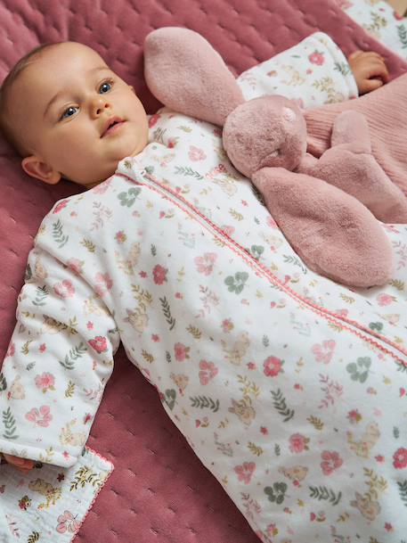 Gigoteuse hiver manches longues amovibles LAPIN ENCHANTÉ blanc imprimé 1 - vertbaudet enfant 