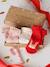 Coffret de 3 paires de chaussettes Noël bébé rose poudré 1 - vertbaudet enfant 