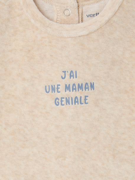 Coffret 2 pyjamas bébé garçon en velours bleu glacier 5 - vertbaudet enfant 