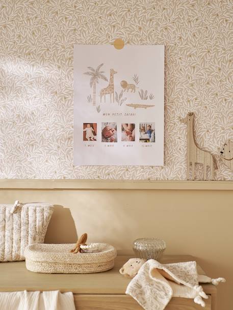 Affiche souvenir de naissance BABYLON beige 1 - vertbaudet enfant 