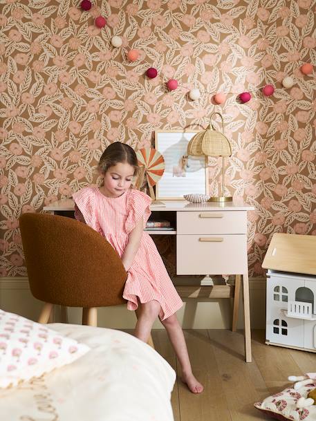 Bureau enfant Rétro Vintage rose poudré 5 - vertbaudet enfant 