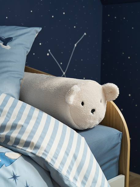 Traversin en sherpa personnalisable Ourson écru 1 - vertbaudet enfant 