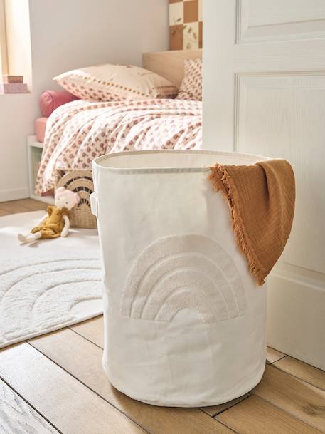 Panier de rangement XL Arc-en-ciel écru 1 - vertbaudet enfant 