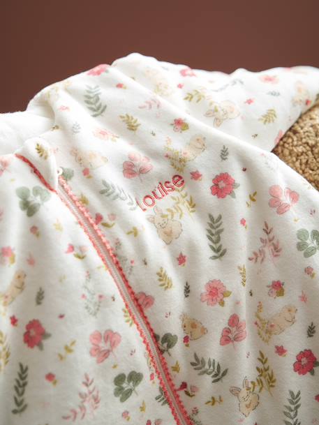 Gigoteuse hiver manches longues amovibles LAPIN ENCHANTÉ blanc imprimé 2 - vertbaudet enfant 