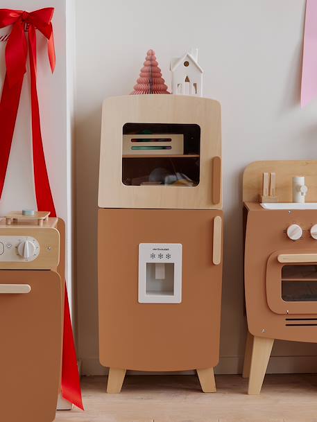 Réfrigérateur en bois FSC® caramel 1 - vertbaudet enfant 
