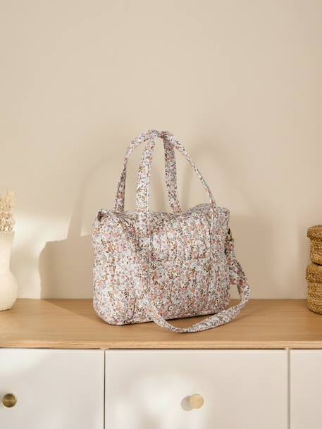 Sac à langer en gaze de coton JOIOSA beige imprimé+bleu nuit+bronze+écru 21 - vertbaudet enfant 