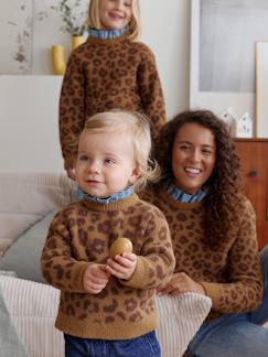 -Pull bébé fille léopard capsule famille