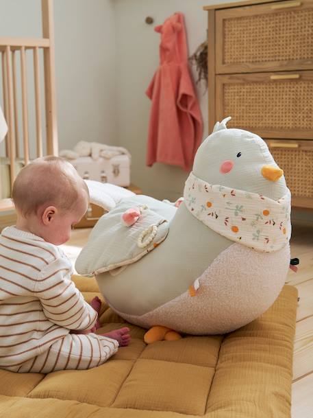 Grande peluche d'activités oiseau SAVANIA vert 1 - vertbaudet enfant 