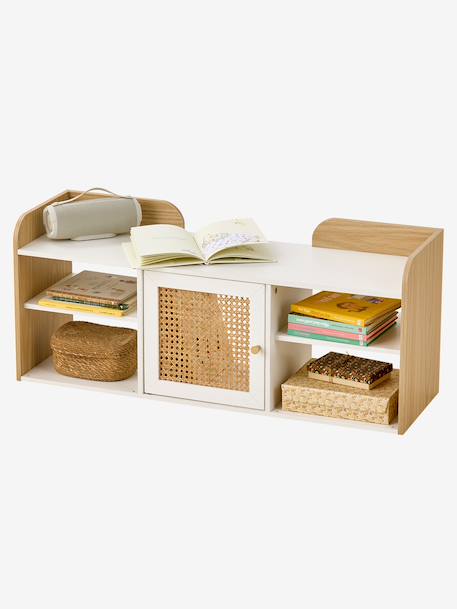 Banc de rangement 3 compartiments YEL blanc 2 - vertbaudet enfant 