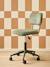 Chaise de bureau à roulettes enfant en velours écru+rose+vert 13 - vertbaudet enfant 