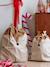 Sac hotte renne de Noël beige doré 1 - vertbaudet enfant 