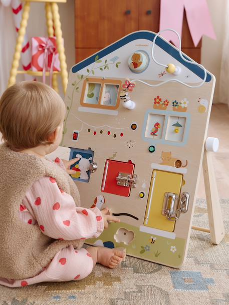 Planche d'activités sons et lumières en bois FSC® bois 1 - vertbaudet enfant 