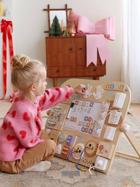 Planche d'apprentissage multi activités en bois FSC® bois 1 - vertbaudet enfant 