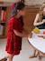Robe fille en velours et sequins rouge 2 - vertbaudet enfant 