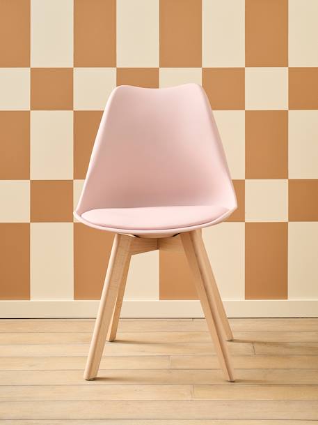 Chaise enfant primaire Scandinave blanc+rose+vert 7 - vertbaudet enfant 