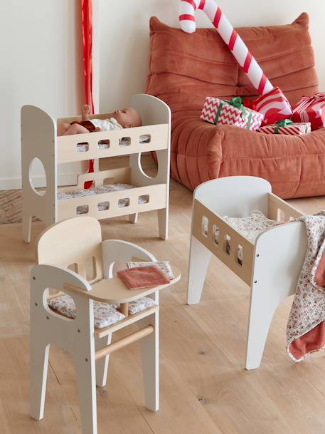 Lit superposé poupon en bois FSC® blanc 3 - vertbaudet enfant 