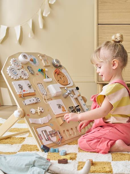 Planche d'apprentissage multi activités en bois FSC® bois 3 - vertbaudet enfant 