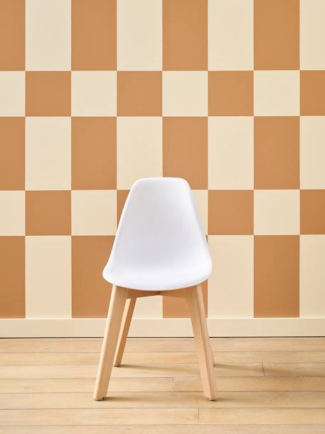 Chaise maternelle design scandinave blanc+rose 4 - vertbaudet enfant 