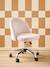 Chaise de bureau à roulettes enfant en velours bleu+rose poudré 9 - vertbaudet enfant 