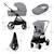 Poussette 2 en 1 Kinderkraft NEA 2 avec Nacelle Spacieuse, Roues Amorties, Siège Réversible et Pliage Compact Beige+Beige/sable+Gris+Gris clair+Noir+Noir/argent 24 - vertbaudet enfant 