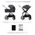 Poussette 2 en 1 Kinderkraft NEA 2 avec Nacelle Spacieuse, Roues Amorties, Siège Réversible et Pliage Compact Beige+Beige/sable+Gris+Gris clair+Noir+Noir/argent 16 - vertbaudet enfant 