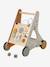 Chariot de marche avec freins en bois FSC® Cherry+Green Forest+Tanzanie 20 - vertbaudet enfant 