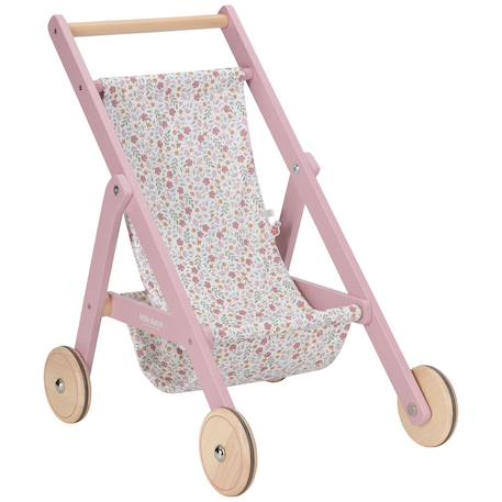 Poussette  en bois pour poupée Rose 1 - vertbaudet enfant 