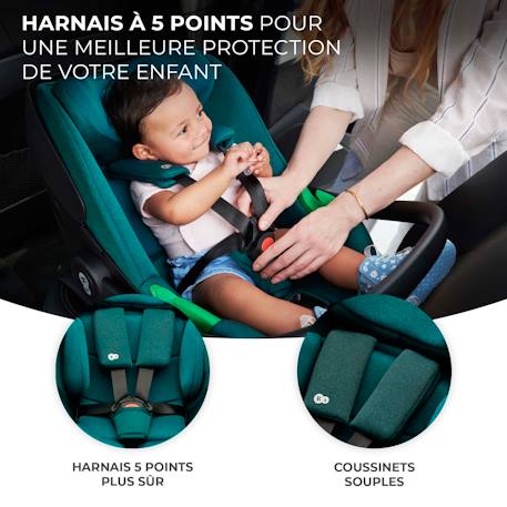 Siège auto multifonction - transat et siège réglable Bleu+Gris+Noir 14 - vertbaudet enfant 